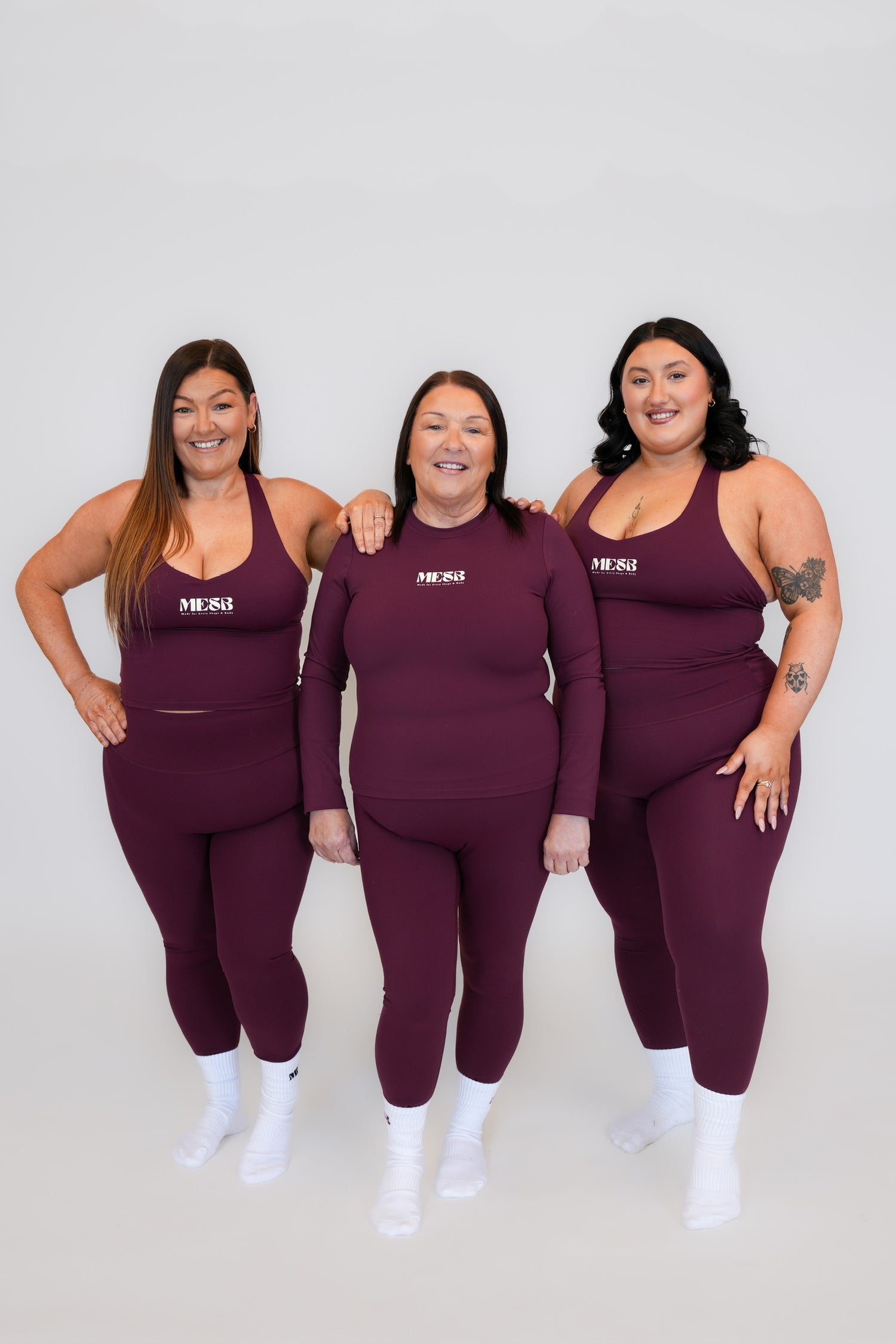 Models wearing MESB sets