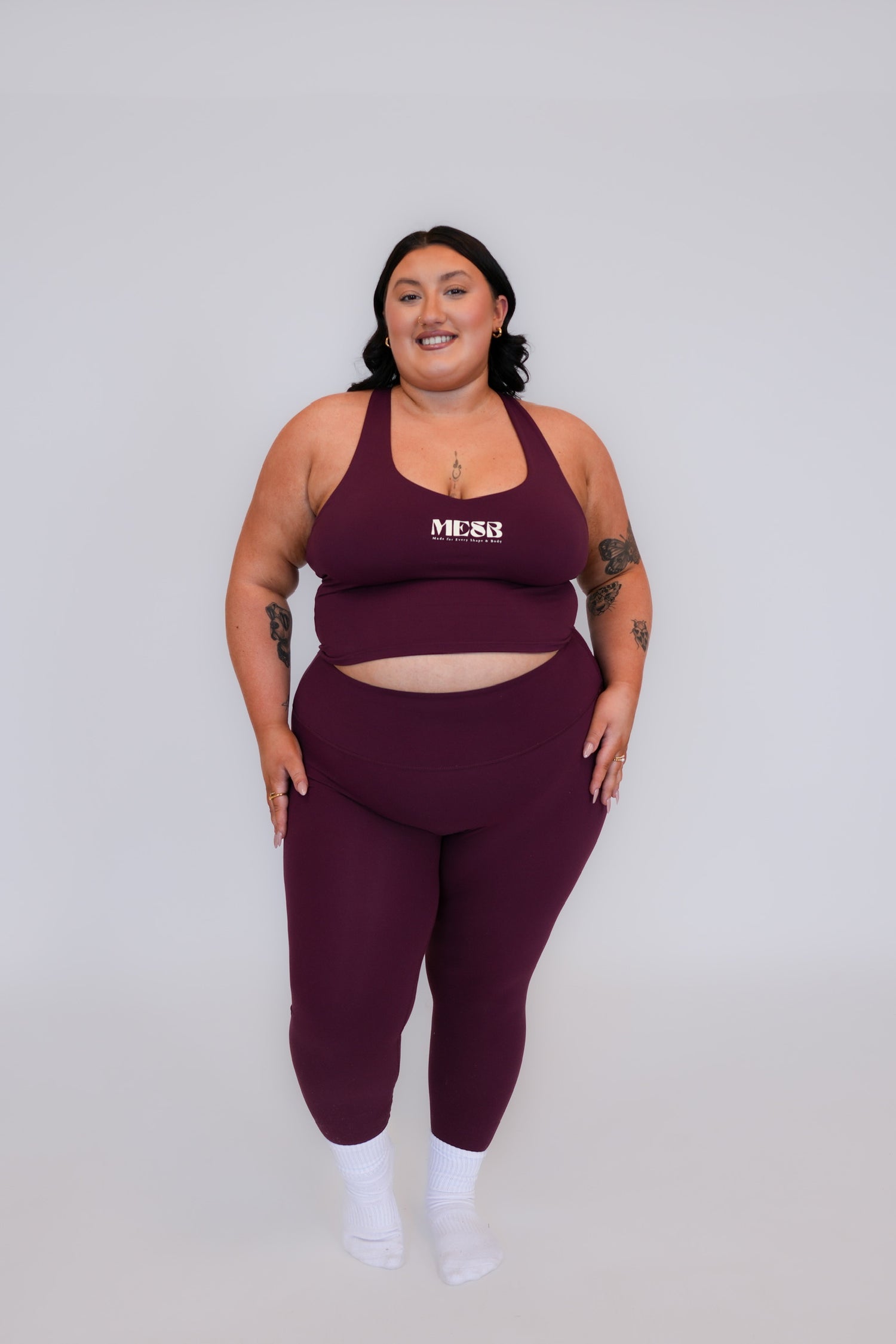 CEO of MESB, Molly Burns, wearing MESB set