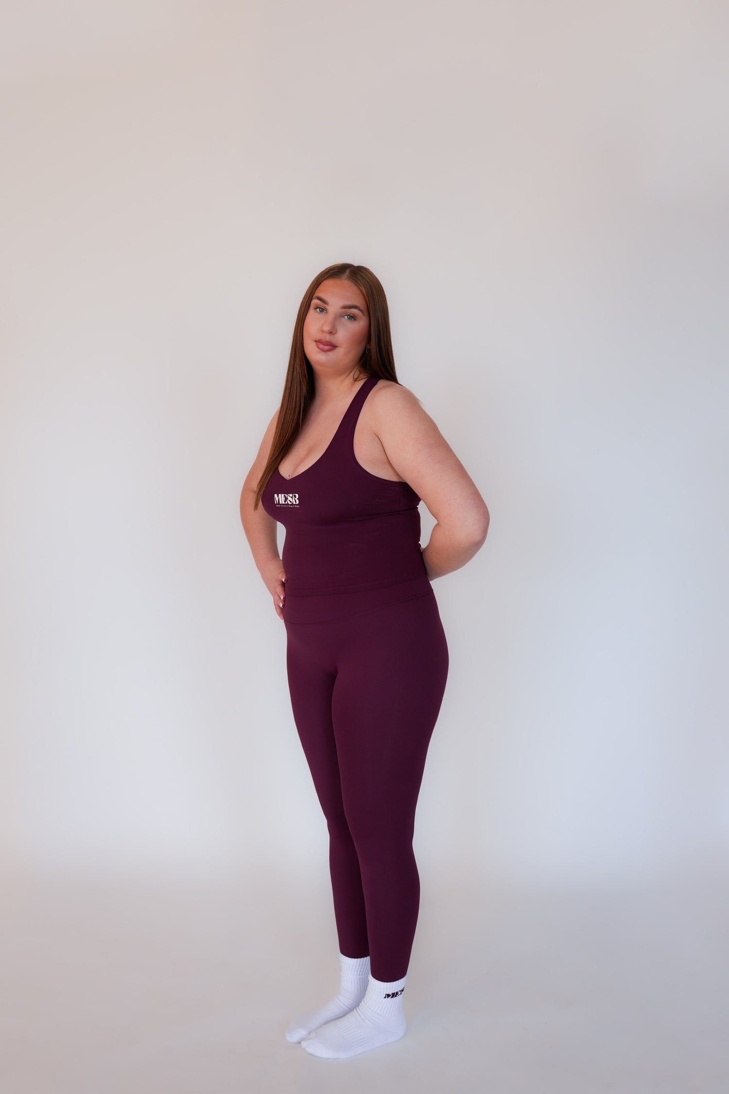 Model wearing MESB set