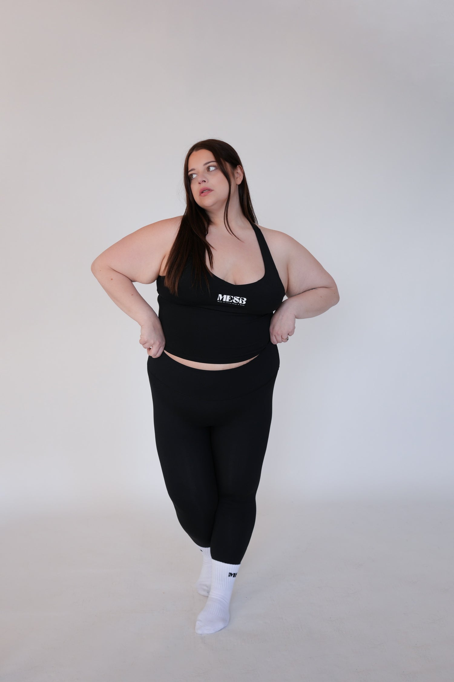 A model wearing an MESB set